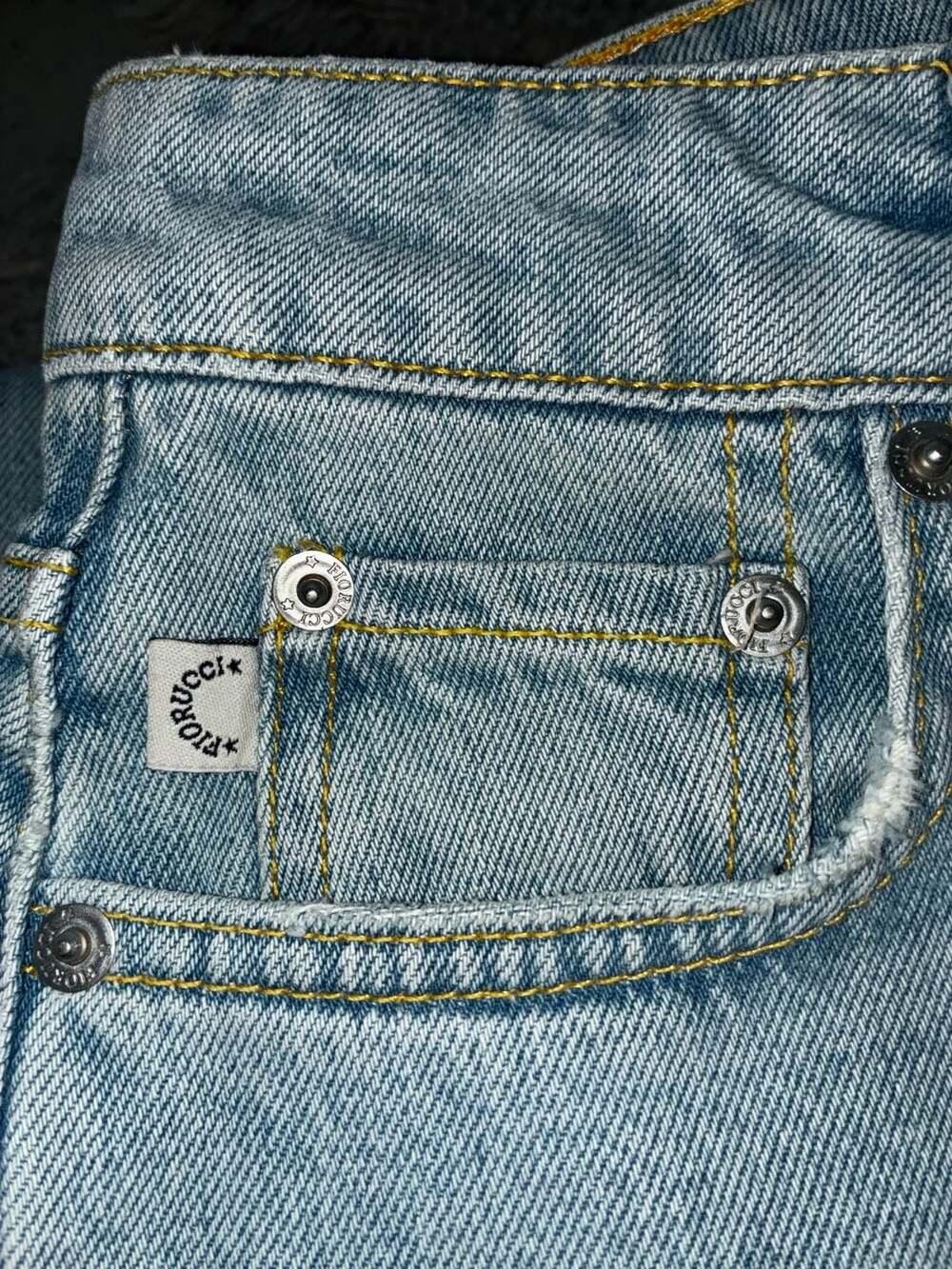 Fiorucci Vintage Angels Graphic Flared Leg Jeans - Picture 7 of 8